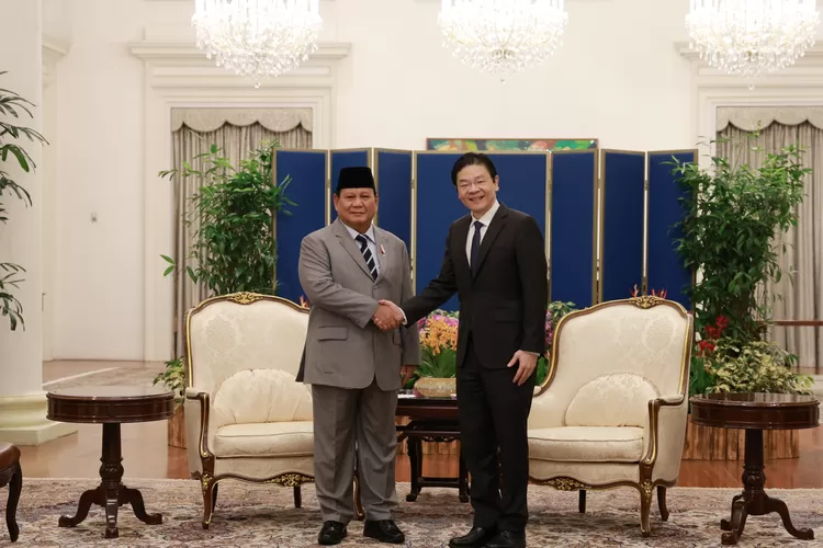 Pertemuan Presiden Prabowo Subianto dengan Perdana Mentri (PM) Singapura Lawrence Wong (Kementrian Pertahanan Republik Indonesia)