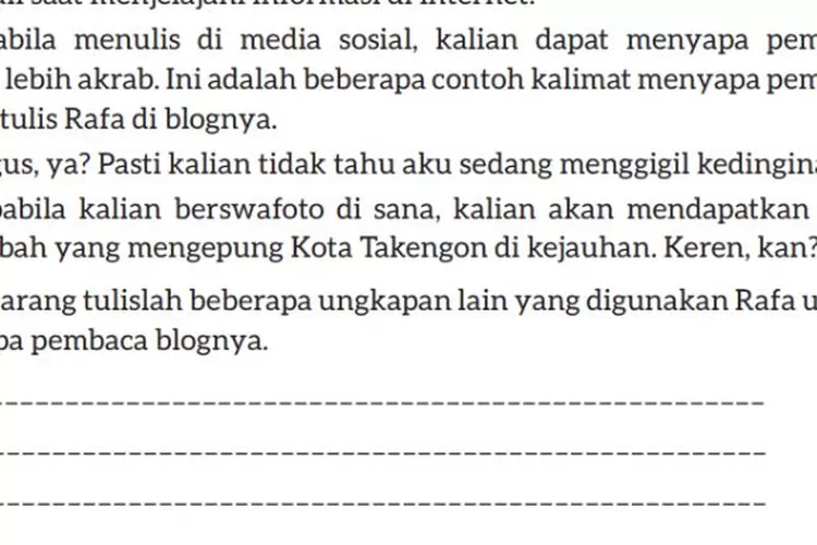 Kunci Jawaban Bahasa Indonesia Kelas 7 Bab 1 Halaman 6 Kurikulum ...