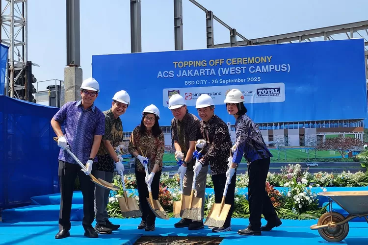 Sinar Mas Land dan PT Adhiluhur Cahaya Semesta Gelar Topping Off Sekolah ACS Jakarta West Campus di BSD City