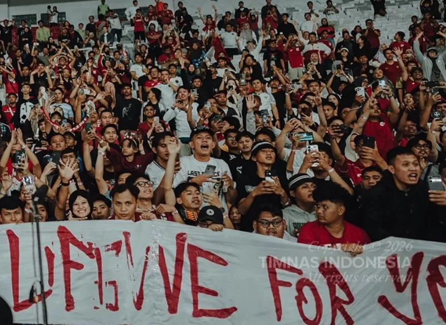 Foto Ilustrasi Stadion Utama Gelora Bung Karno (SUGBK) yang dipadati suporter menjelang final Indonesia vs Thailand. (IG/@timnasindonesia)