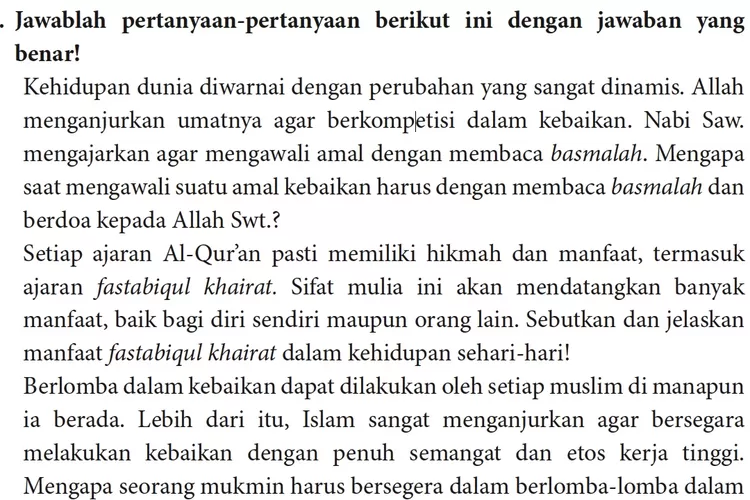 Kunci Jawaban PAI Kurikulum Merdeka Kelas 10 SMA Halaman 27-28 ...