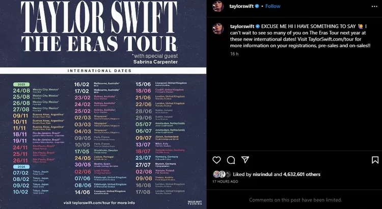 Swifties Merapat! Taylor Swift Bakal Gelar Konser Di Singapura Tahun ...