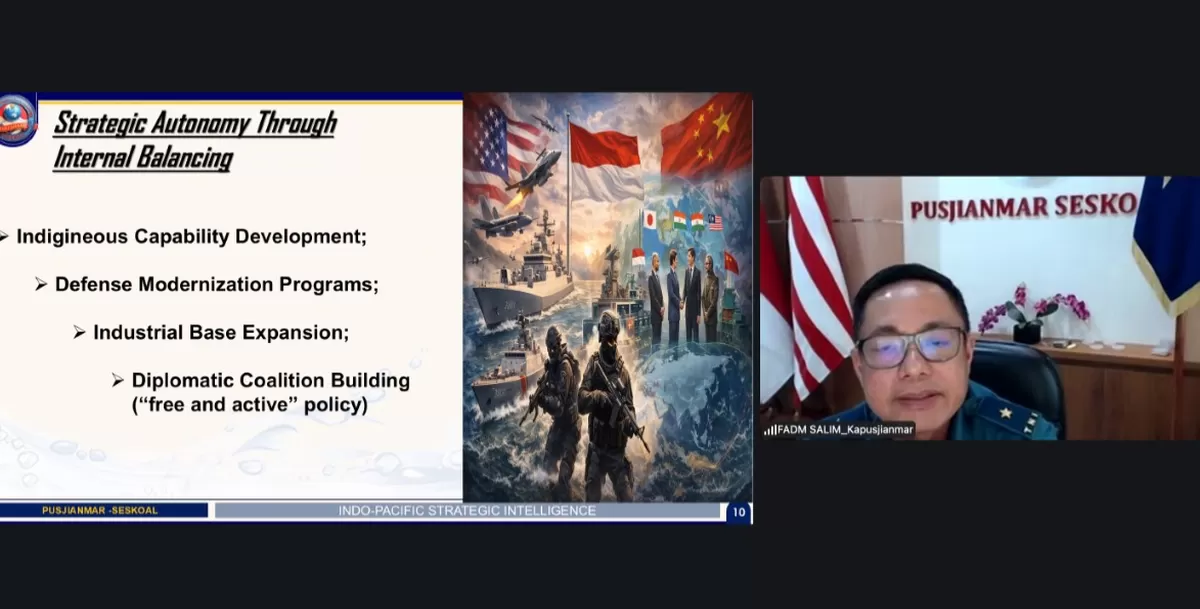 Indo-Pacific Strategic Intelligence (ISI) gelar diskusi daring bertajuk &ldquo;Spheres of Influence and Strategic Retrenchment: How Trump Reshapes Great Power Competition and Its Implications for the Indo-Pacific&rdquo;. (Kalimantansatu.com/Dok. ISI)