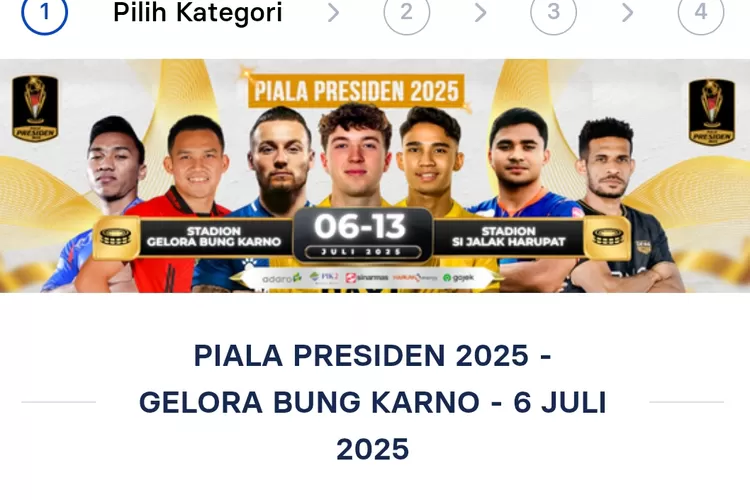Cara Beli Tiket Piala Presiden 2025 Online Lewat HP Sangat Mudah di https://PialaPresiden2025.com ! Cek Berapa Harga Tiket Piala Presiden 2025 Sob (Kalimantansatu.com)