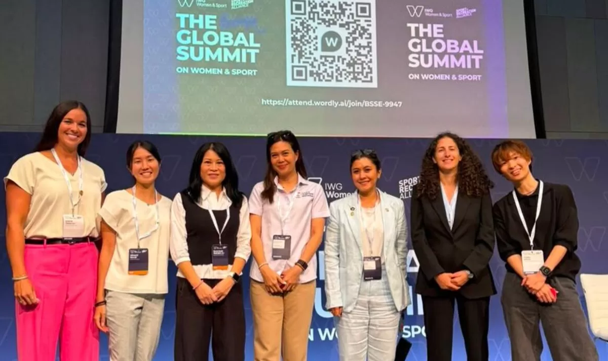 Safeguarding Officer Tabitha Sumendap dan Ketua Gender Equity, Diversity, and Inclusion Commission, Zavnura Pingkan wakili Indonesia dalam forum IWG Global Summit on Women & Sport 2026, di Birmingham.