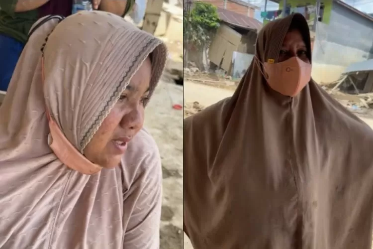 Cerita seorang ibu  korban banjir bandang di Aceh Tamiang yang juga pernah merasakan bencana tsunami di 2004 silam. (TikTok.com/@yunimakeover)