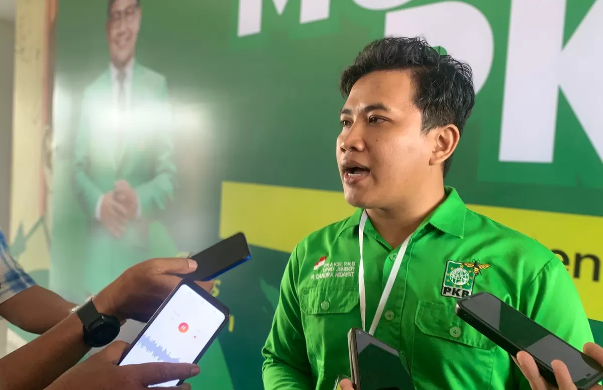 Ketua Panitia Muscab PKB Jember Nurhuda Candra Hidayat. (Angga Juli Setiawan/SketsaNusantara.id)