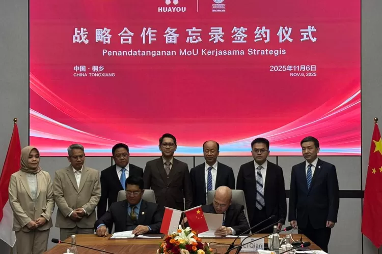 Pelaksanaan kunjungan Rektor Ul, Prof. Heri Hermansyah dan tim ke Cina, beberapa waktu lalu. (ANDIKA EKA/RADAR DEPOK)