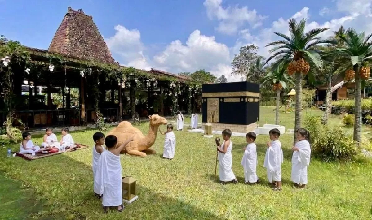 Agroeduwisata Nara Kupu Jogja menghadirkan program manasik haji yang dikemas menarik dan interaktif dok.Ist