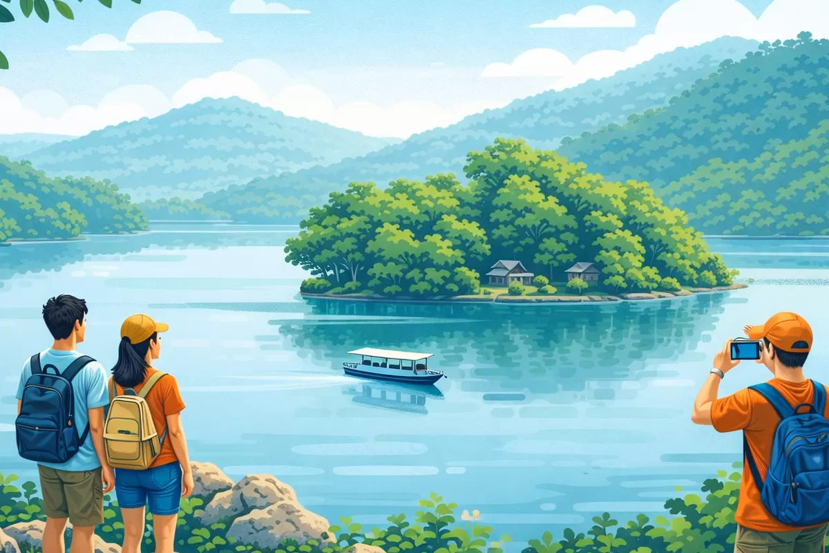 Situ Lengkong Panjalu, Danau Adem Buat Nenenangin Pikiran (Humayra Imannisa)