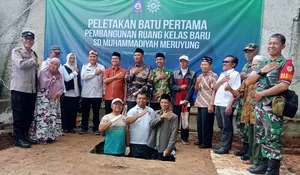 SD Muhammadiyah Meruyung Depok Bangun Tiga RKB, Total jadi 21 Kelas!