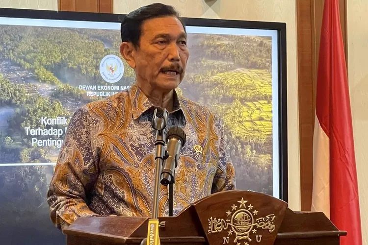 Ketua Dewan Ekonomi Nasional Indonesia Luhut Binsar Pandjaitan menyampaikan hal itu saat menjadi keynote speaker pada diskusi panel Humanitarian Islam dan Pendekatan Agama terhadap Perdamaian di Timur Tengah di PBNU - Foto: Henri Lukmanul Hakim