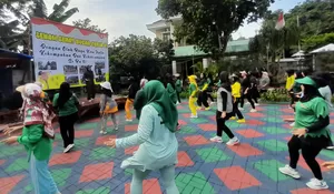 Senam Sehat Ala D’Bar Depok Ajak Tingkatkan Partisipasi Pemilih