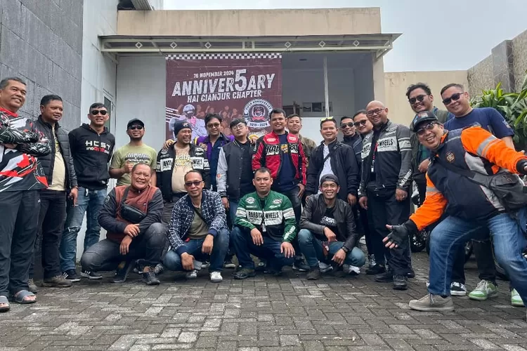 Komunitas sepeda motor Honda ADV Indonesia (HAI) Cianjur Chapter merayakan ulang tahun ke-5 dengan penuh semangat. (PT Daya Adicipta Motora)