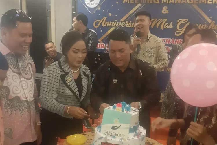 CEO PT Mas Group Tomson Marisi Parapat mengucapkan terimakasih buat dukungan berbagai pihak atas terlaksananya perayaan HUT ke-8 PT Mas Group.
