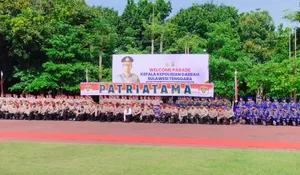 Pimpin Welcome Parade, Kapolda Sultra Baru Brigjen Himawan Bayu Aji Minta Sinergi dan Soliditas Personel