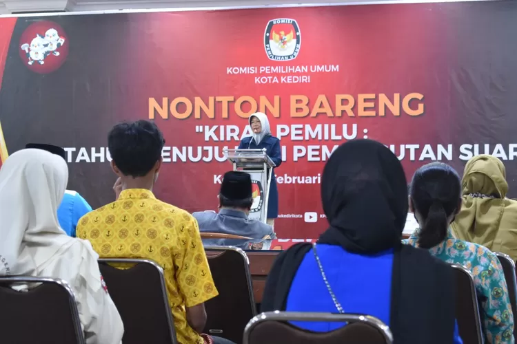 Satu Tahun Menuju Pemungutan Suara, KPU Kota Kediri Gelar Nonton Bareng ...