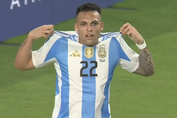 Argentina Atasi Peru Lewat Brace Lautaro Martinez (Tangkapan Layar)