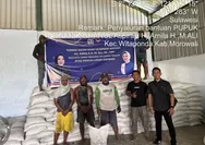 Arnila M. Ali Guyur Petani Morowali dengan 115 Ton Pupuk