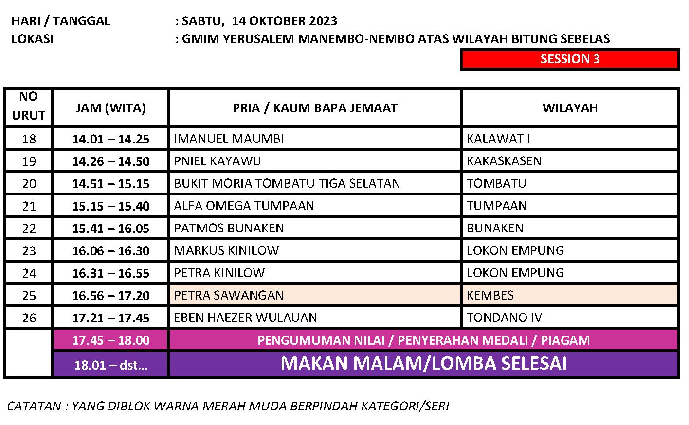 JADWAL FINAL TERAKHIR, Ini Urutan Naik Panggung Big Choir Seri B Lomba ...