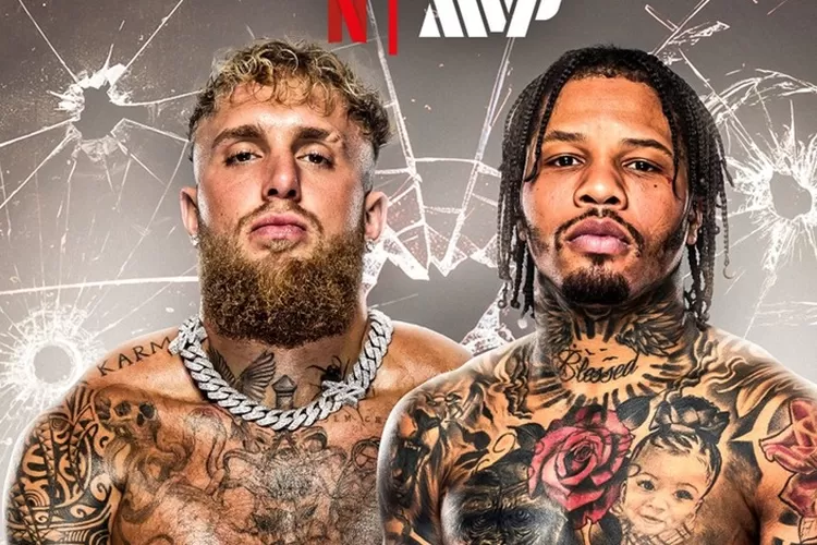 Jake Paul vs Gervonta Davis. (Foto X @netflix)