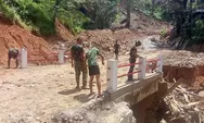 Pulihkan Akses Masyarakat ! Satgas Gulbencal Kodam I/Bukit Barisan Rampungkan Perbaikan Jembatan Beton Titik VI di Hutanabolon Tapanuli Tengah