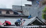 Program Ganti Atap Rumah Wartawan Berlanjut di Sukmajaya Depok ! Asbes Diubah Pakai Alduro : Terasa Adem, Tak Bising saat Hujan