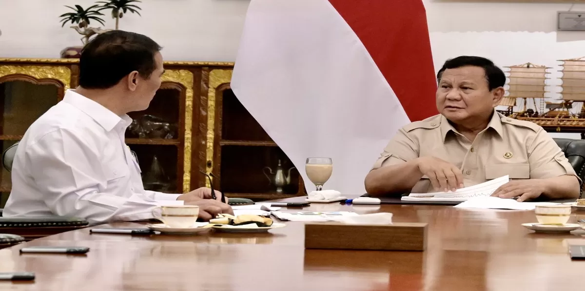 Menteri Pertanian Andi Amran Sulaiman menghadiri rapat bersama Presiden Prabowo Subianto di Istana Negara, Kamis (18/6/2026). (Dok. Bakom RI)