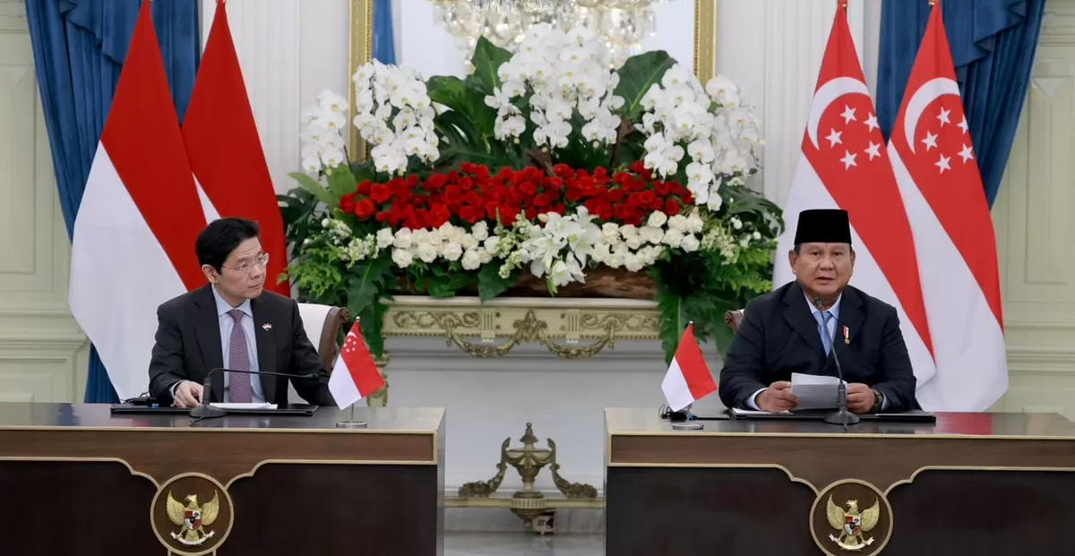 Perdana Menteri (PM) Singapura Lawrence Wong mengundang siswa Sekolah Garuda untuk mengikuti program pertukaran pelajar ke Singapura. (Kalimantansatu.com/Dok. Bakom RI)
