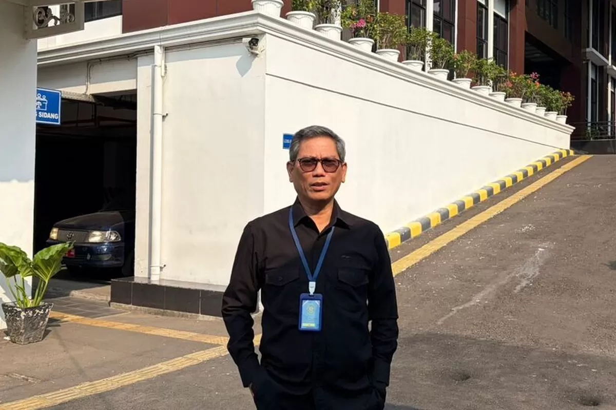 Sekretaris Jenderal NOC Indonesia, Wijaya Noeradi, saat menjadi saksi fakta dalam sidang di Pengadilan Tata Usaha Negara (PTUN) Jakarta Timur, Rabu, 1 Juli 2026.