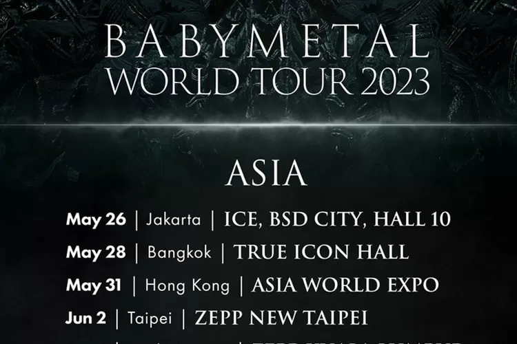 babymetal world tour 2023 jakarta tiket