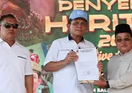 Tokoh Agama dan Masyarakat Pulau Penyengat Serahkan Dokumen Dukungan Pembangunan Museum dan Monumen Bahasa