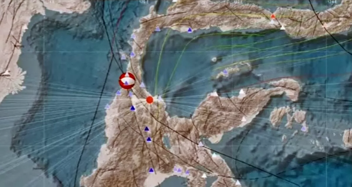 Hasil analisis BMKG mengenai Gempa 6.7 SR mengguncang Palu yang dipicu sesar aktif dan tercatat sudah terjadi 20 kali gempa susulan (Instagram/infobmkg)