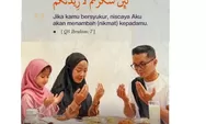 Banyaklah Belajar Bersyukur karena akan Menambahkan Nikmat