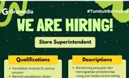 Gramedia Maumere Buka Lowongan Kerja Store Superintendent, Cek Syarat dan Cara Daftarnya!