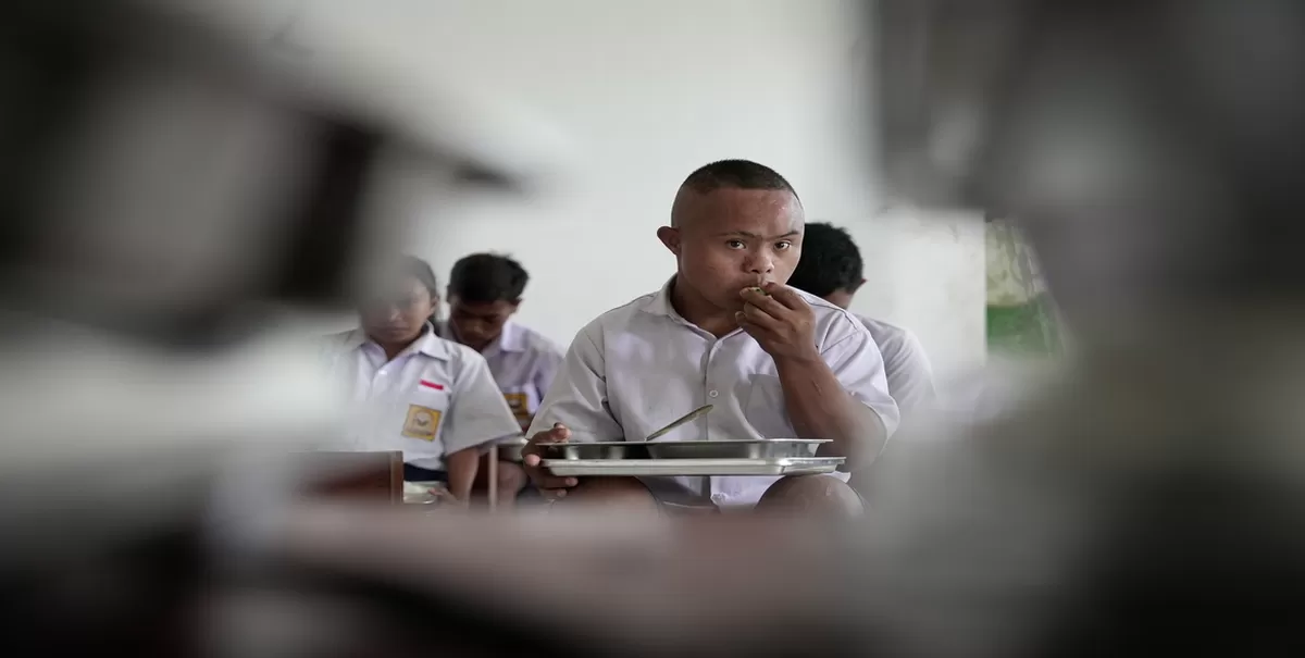 Siswa SLB Negeri Laura di Kecamatan Laura, Kabupaten Sumba Barat Daya, NTT. (Kalimantansatu.com/Dok. Tim Media Presiden Prabowo Subianto)