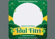 Link Twibbon Tema Lebaran 2025 Punya Desain Warna Hijau dan Biru yang Bisa Kamu Pilih Buat Pasang Foto Favoritmu