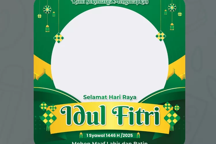 Link Twibbon Tema Lebaran 2025 Punya Desain Warna Hijau dan Biru yang Bisa Kamu Pilih Buat Pasang Foto Favoritmu (Twibbonize/reviewsteknologi.tech)