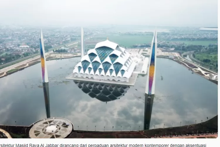 Masjid Al Jabbar di Jawa Barat, sebagai tempat ibadah, wisata religi, sekaligus wadah edukasi (tangkapan layar web masjid al jabbar)