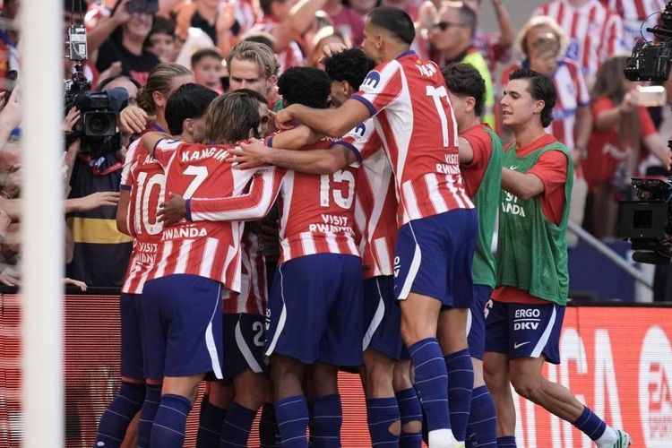 Atletico Madrid Hancurkan Real Madrid 2-1, Kartu Merah Huijsen Bikin Derby Makin Panas