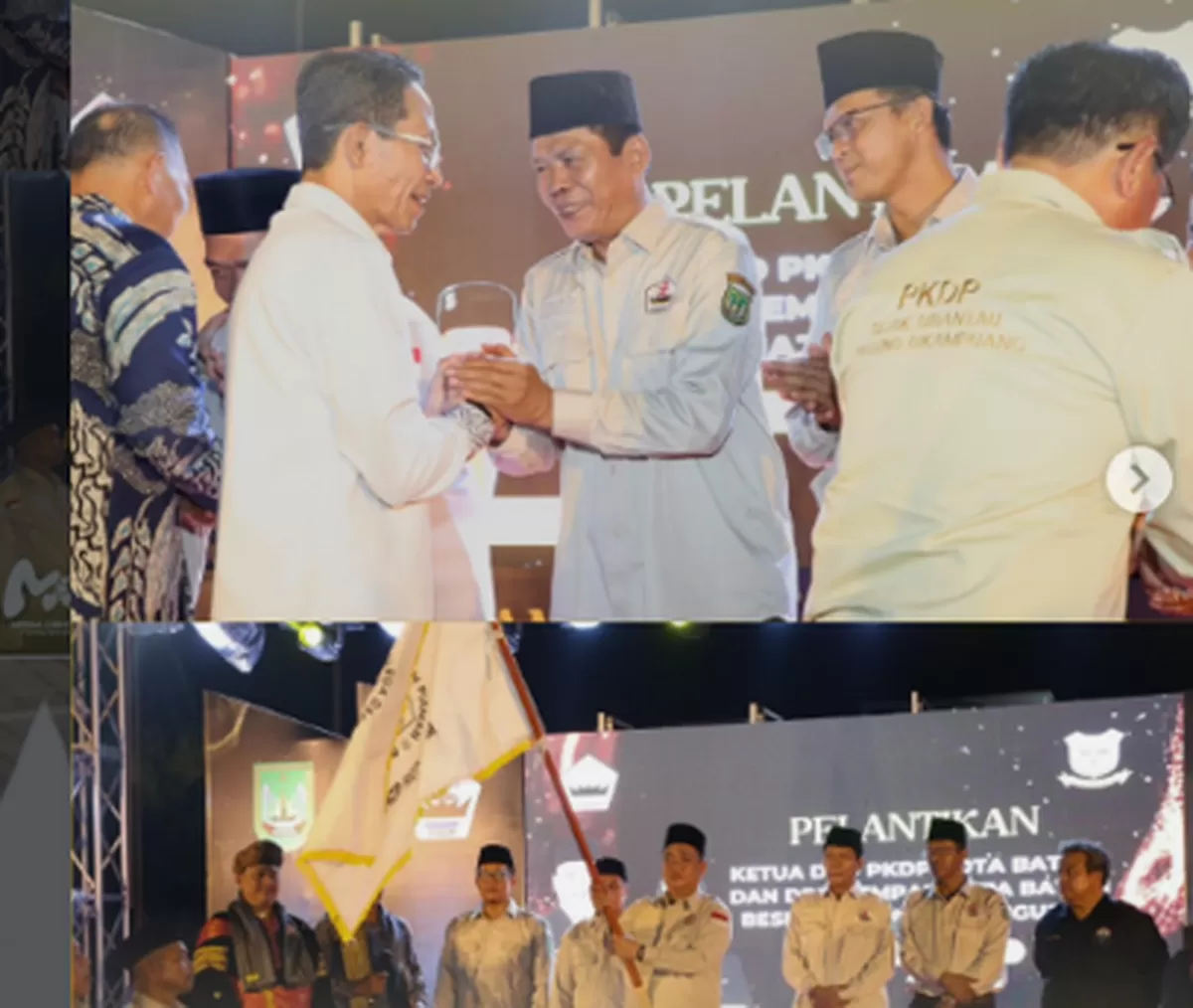 Walikota Batam Amsakar Achmad ucapkan selamat atas  pelantikan Pengurus PKDP Batam dan DPD GEMPAR Batam.(Foto:ig Diskominfo Batam)
