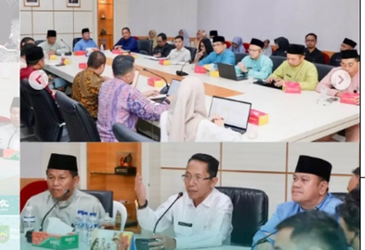 Walikota Batam Amsakar Achmad saat memimpin FGD menghadirkan tenaga ahli dari UII Yogyakarta sebagai mitra strategis Badan Riset dan Inovasi Daerah (Brida) Kota Batam. (Foto:Diskominfo Batam)