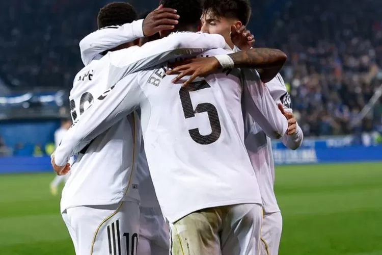 Gol penentu kemenangan Rodrygo membawa Real Madrid mengalahkan Alaves (Foto: X)