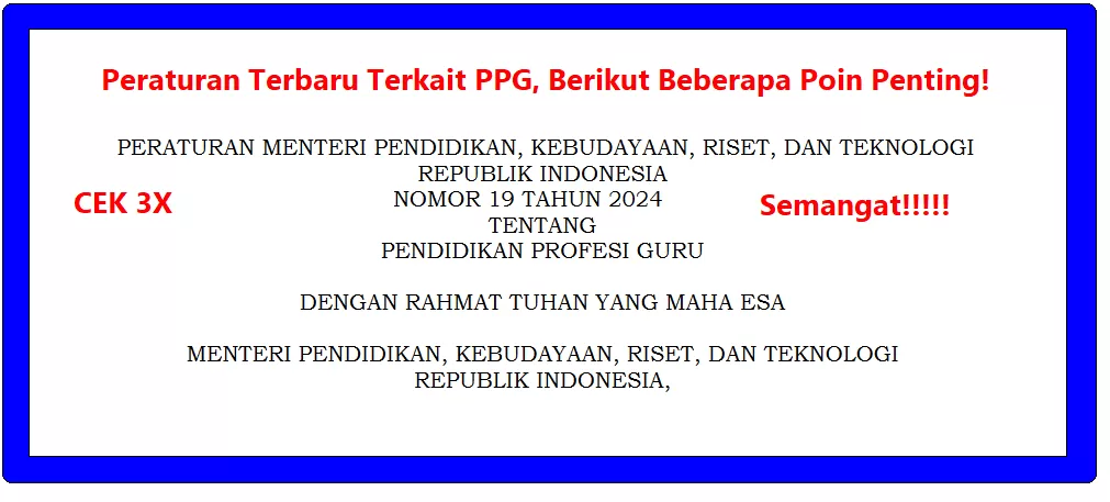 Kabar Terkini! Persyaratan Lengkap Peserta PPG Tahun 2024 Yang Harus ...