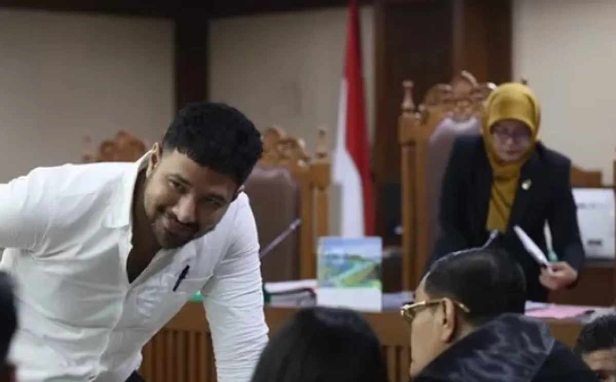 Ammar Zoni saat mengikuti sidang pidana di PN Jakarta Pusat./net