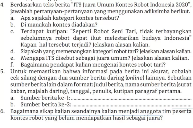 Kunci Jawaban Bahasa Indonesia Cerdas Cergas Kelas 11 Bab 2 Halaman 37 ...