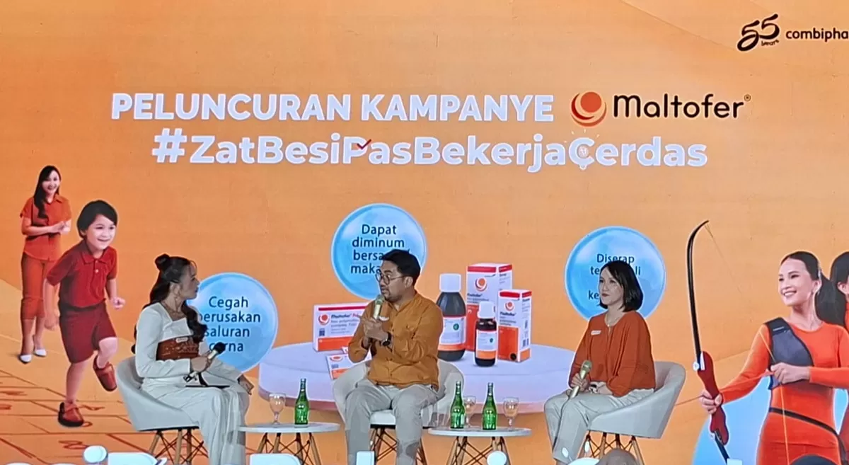 Combiphar melalui brand Maltofer resmi meluncurkan kampanye #ZatBesiPasBekerjaCerdas. (Kalimantansatu.com/Dok. Combiphar)