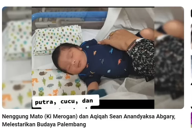 nENGGUNG MATO, TRADISI MENIDURKAN BAYI DI pALEMBANG (DOK NASIR)