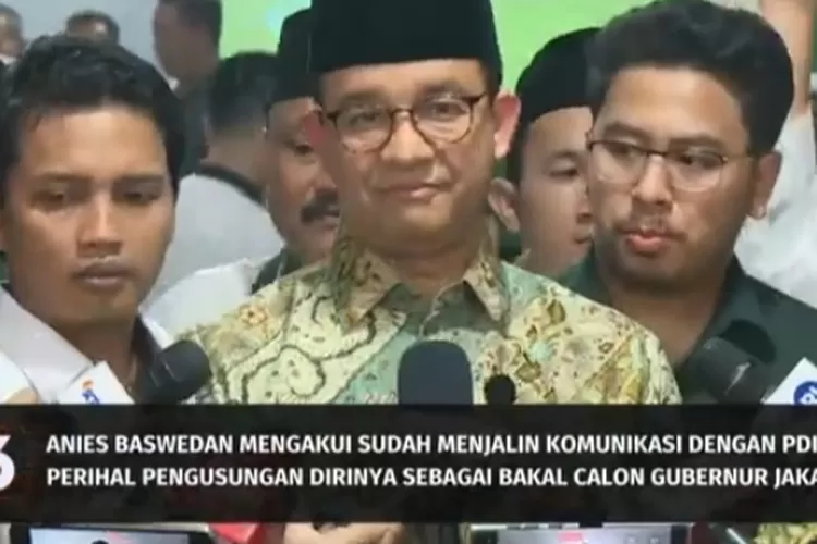 Resmi Terima Pinangan PKB Di Pilkada Jakarta 2024, Anies Baswedan Akui ...