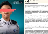 Peserta Clash of Champions S3 Didiskualifikasi Karena Diduga Terjerat Kasus Pelecehan, Kini Didepak Meski Sempat Lolos Top 64, Ini Alasan Ruangguru !